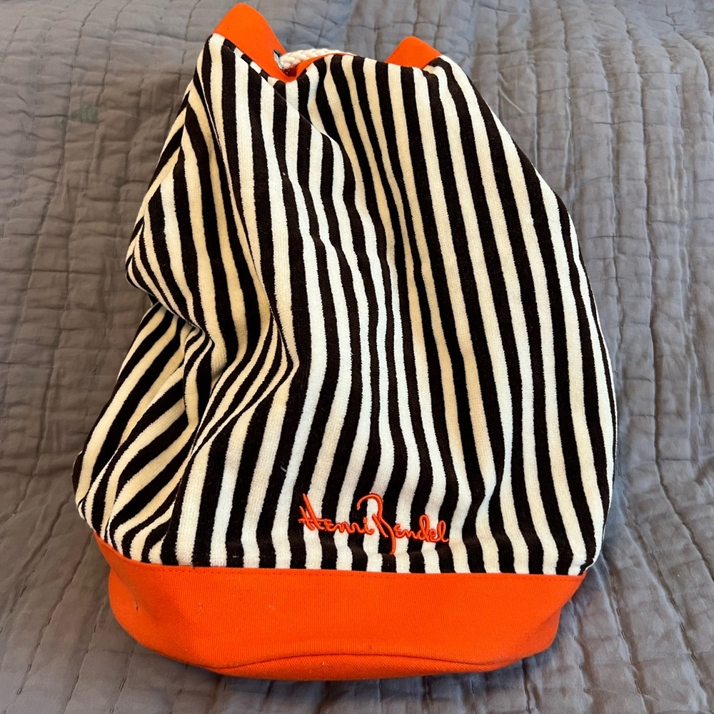 Henri Bendel Terrycloth Drawstring Duffle